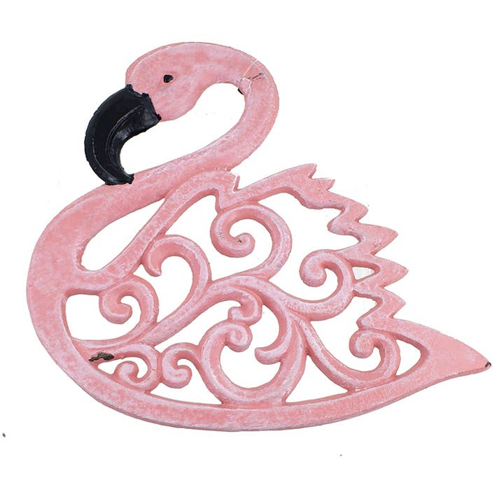 CB Home Collection - Wholesale Trivet - Pink Flamingo Cast Iron Trivet3