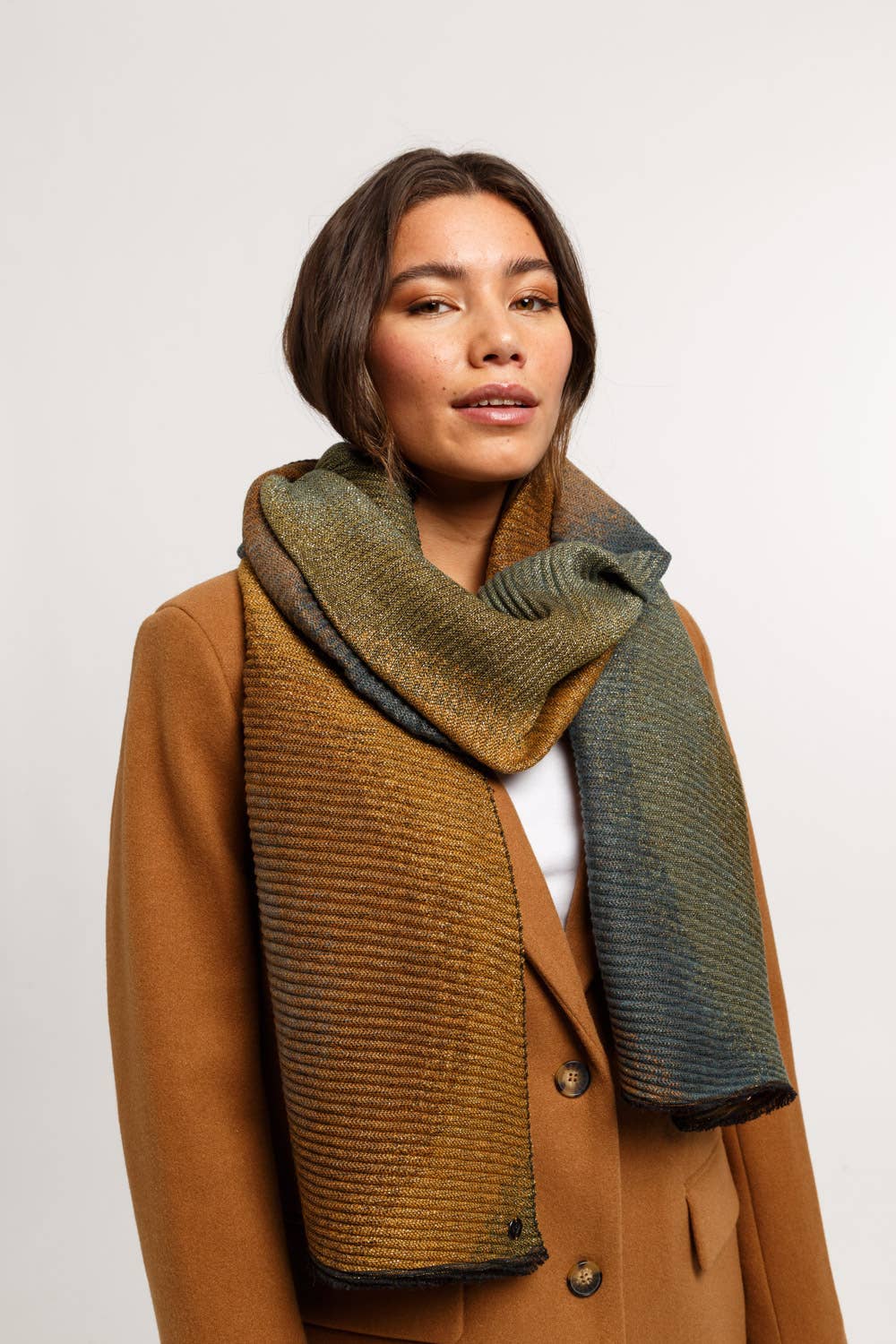 FRAAS - The Scarf Company - Vente Écharpe – femme - Écharpe plissée Twilight Shine0