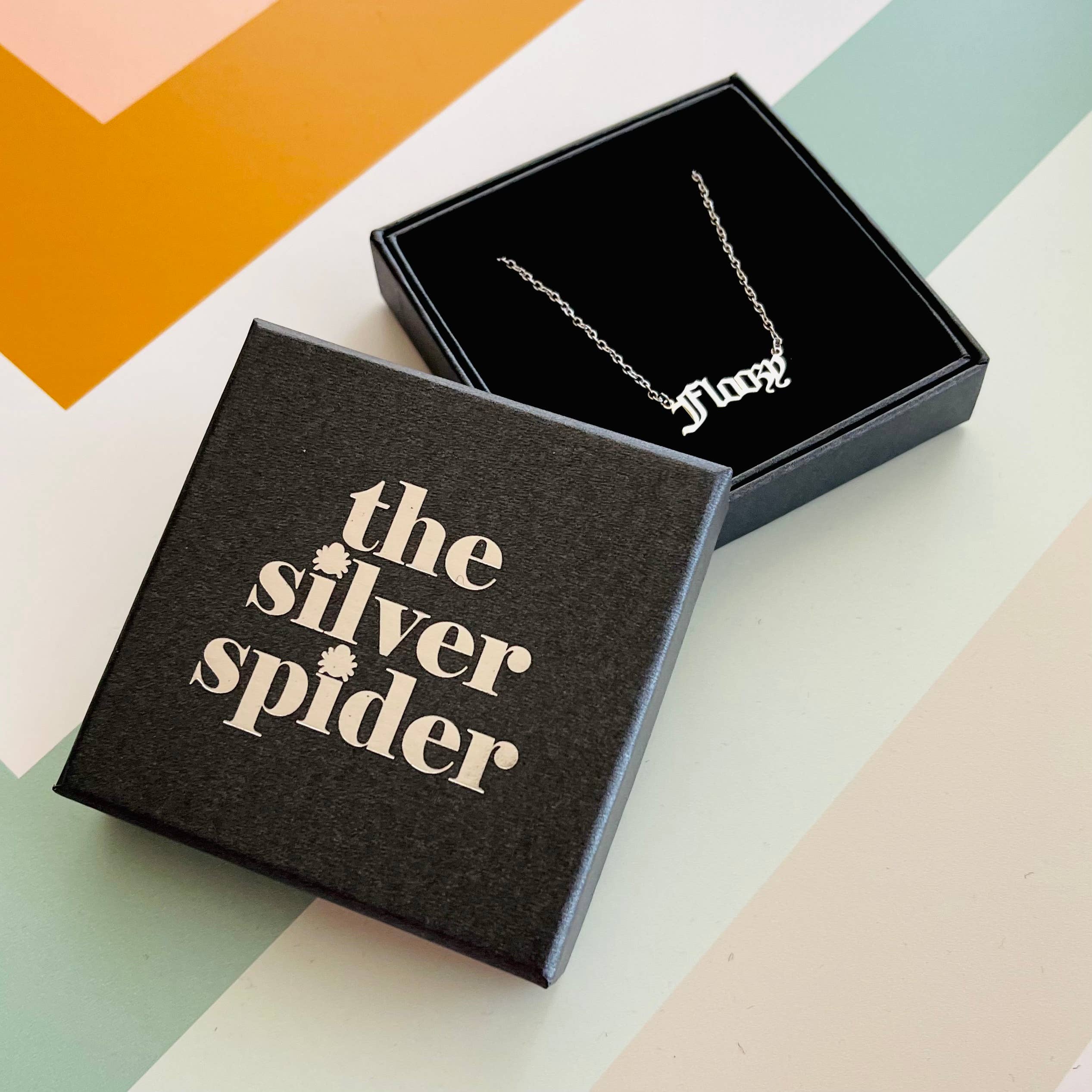 The Silver Spider - Wholesale Pendant/Charm Necklace - Floozy word Necklace stainless steel gold Sex positive2