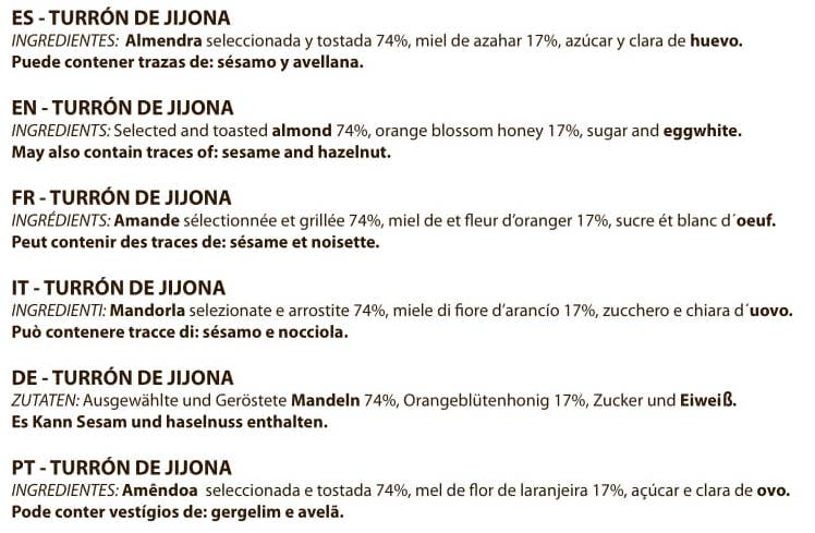 PABLO GARRIGÓS IBÁÑEZ - Wholesale Nougat - Premium Jijona Nougat 300 g3