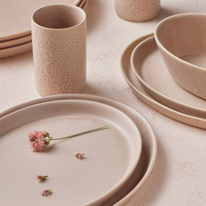 Katachi Stoneware Dinnerware Set - Nude for wholesale by Stone Lain