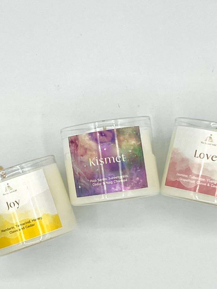 Mini Intention votiv-duftlysgavesæt - Joy for engroshandel hos The Sacred Wild Candle Co