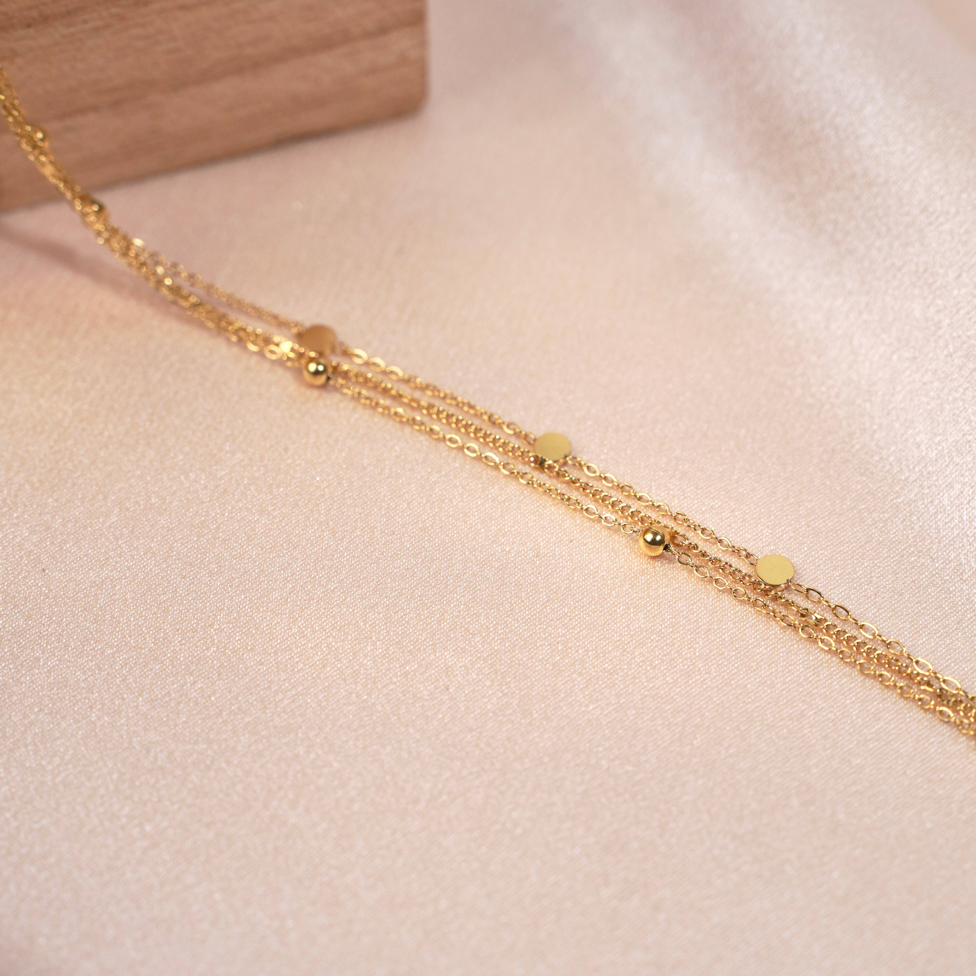 Victoire Collection - Wholesale Link & Chain Bracelet - Women's stainless steel triple row bracelet1