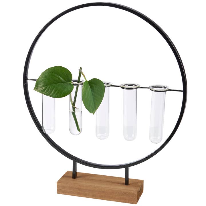 Five Stemmed Test Tube Vase for wholesale by Primitives by Kathy