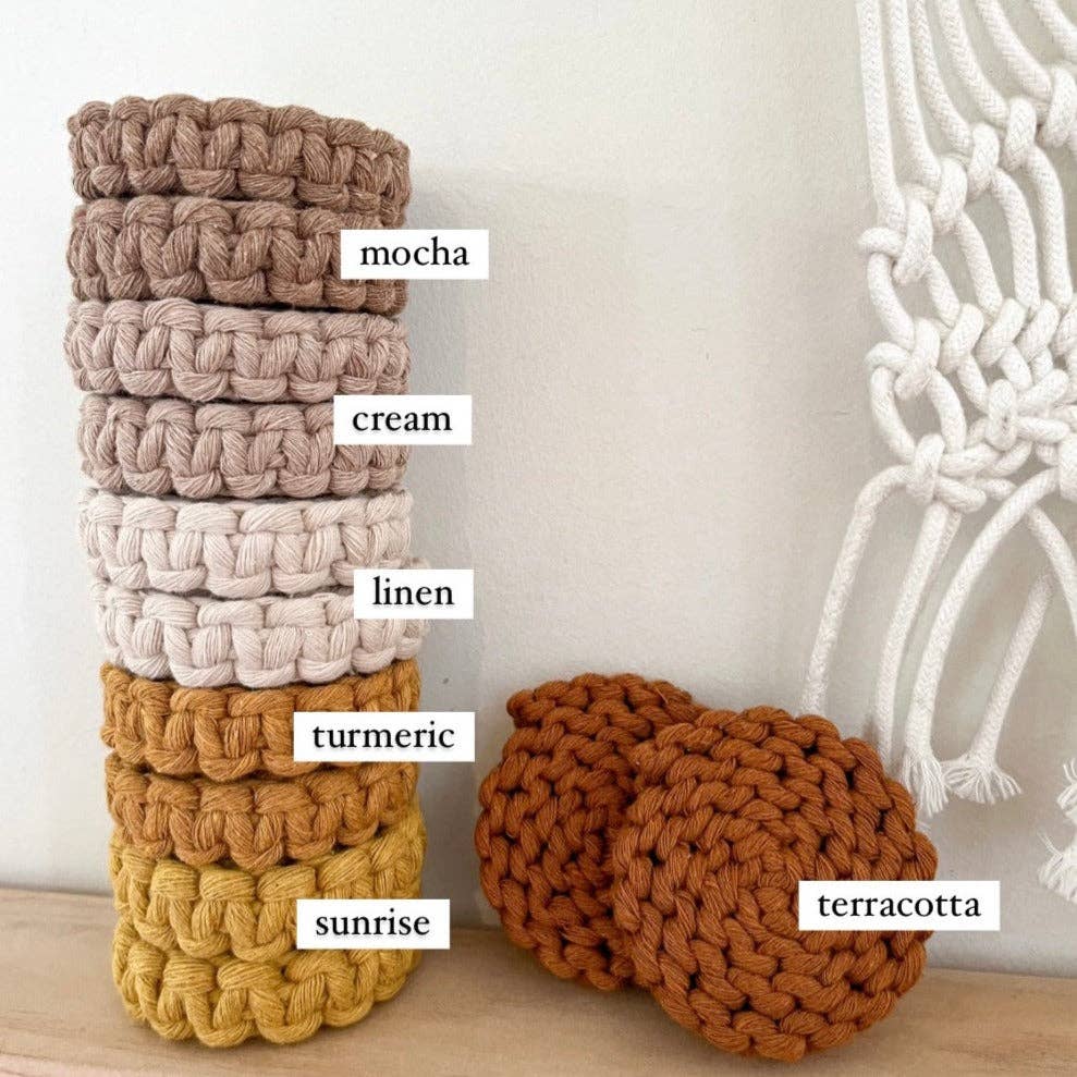 The Thrifty Handmade - Wholesale Car Coaster - Women's - Macrame Car Coasters (Set of 2) Boho Car Decor and Accessory1