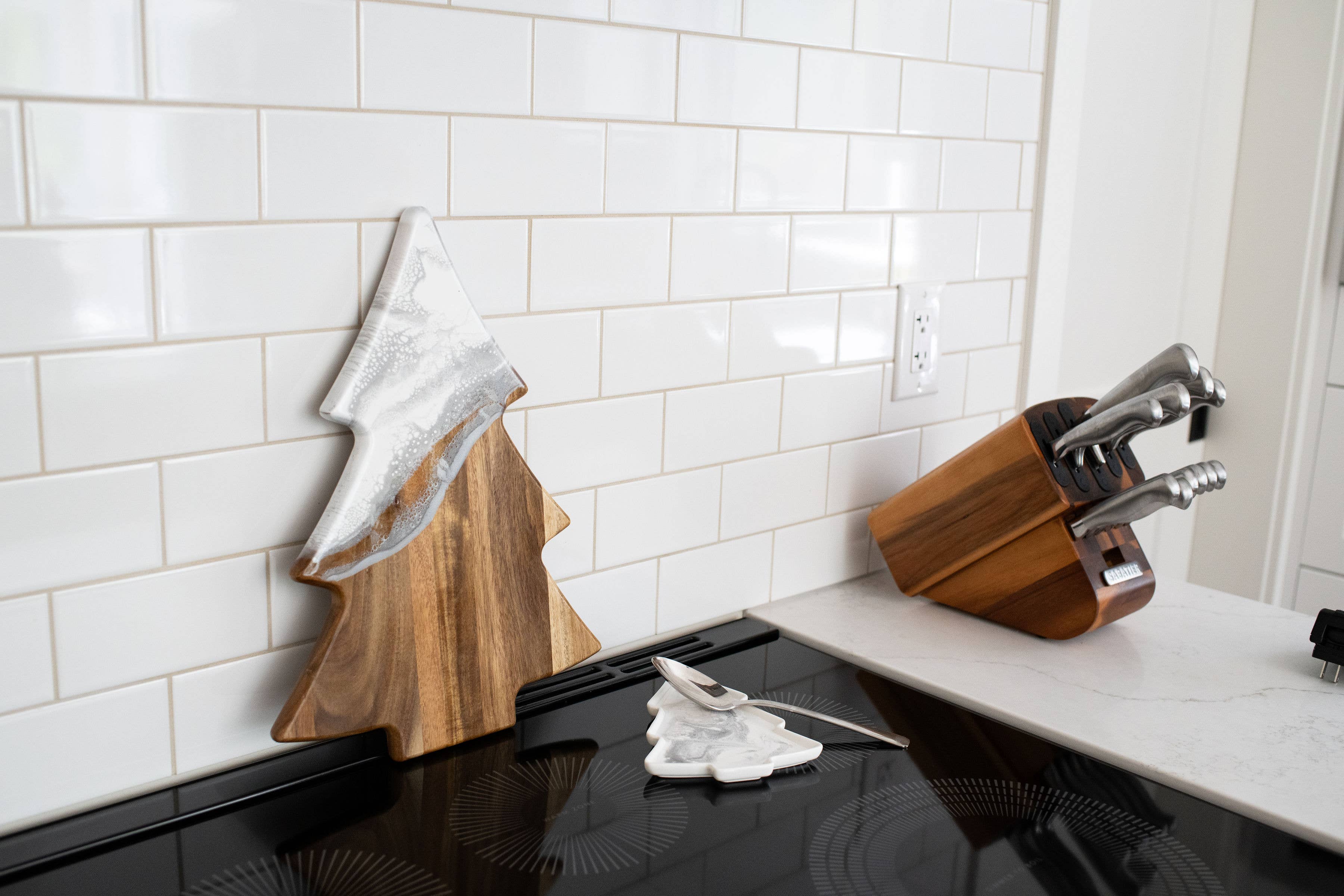 Lynn & Liana Designs - Wholesale Cheese Board - Christmas Tree Resin Charcuterie Board - NO TARIFFS!12