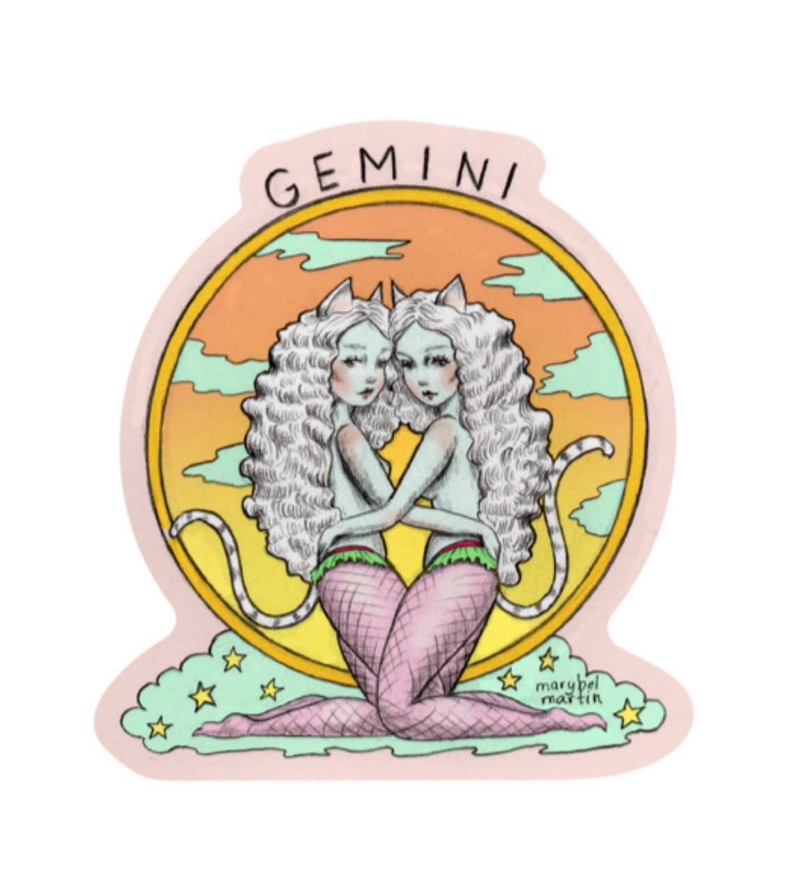 Marybel Martin - Wholesale Sticker - Gemini - Vinyl Sticker By Marybel Martin1