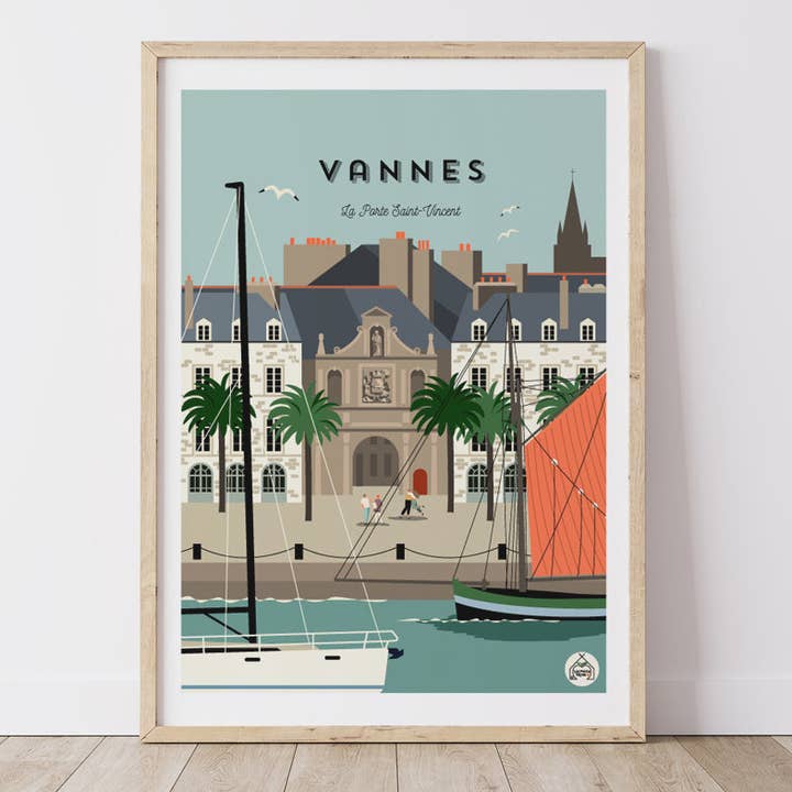 Manifesto VANNES - Porta Saint-Vincent per la vendita all'ingrosso da parte di Les Petits Yéyés