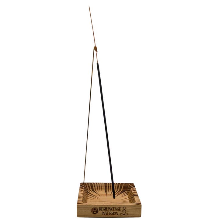 ResilScents WholeSale - Wholesale Incense holder - Inversion Ash Catcher – Crafted Wood & Brass Incense Stand17