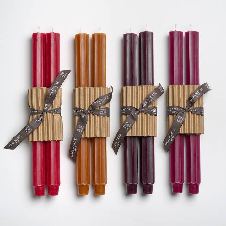 Greentree Home Candle - Wholesale Tapered Candle/Candlestick - 12" Fluted Church Tapers