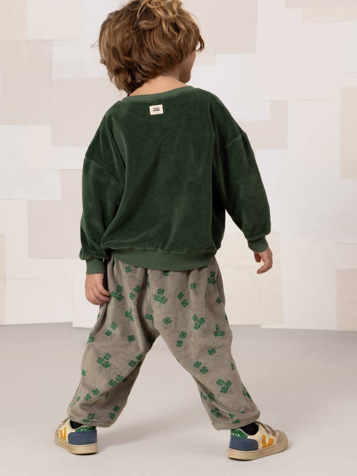 Studio Bohème Paris - Wholesale Pants - Kids - Porgy Velvet Clover Gray Pants4