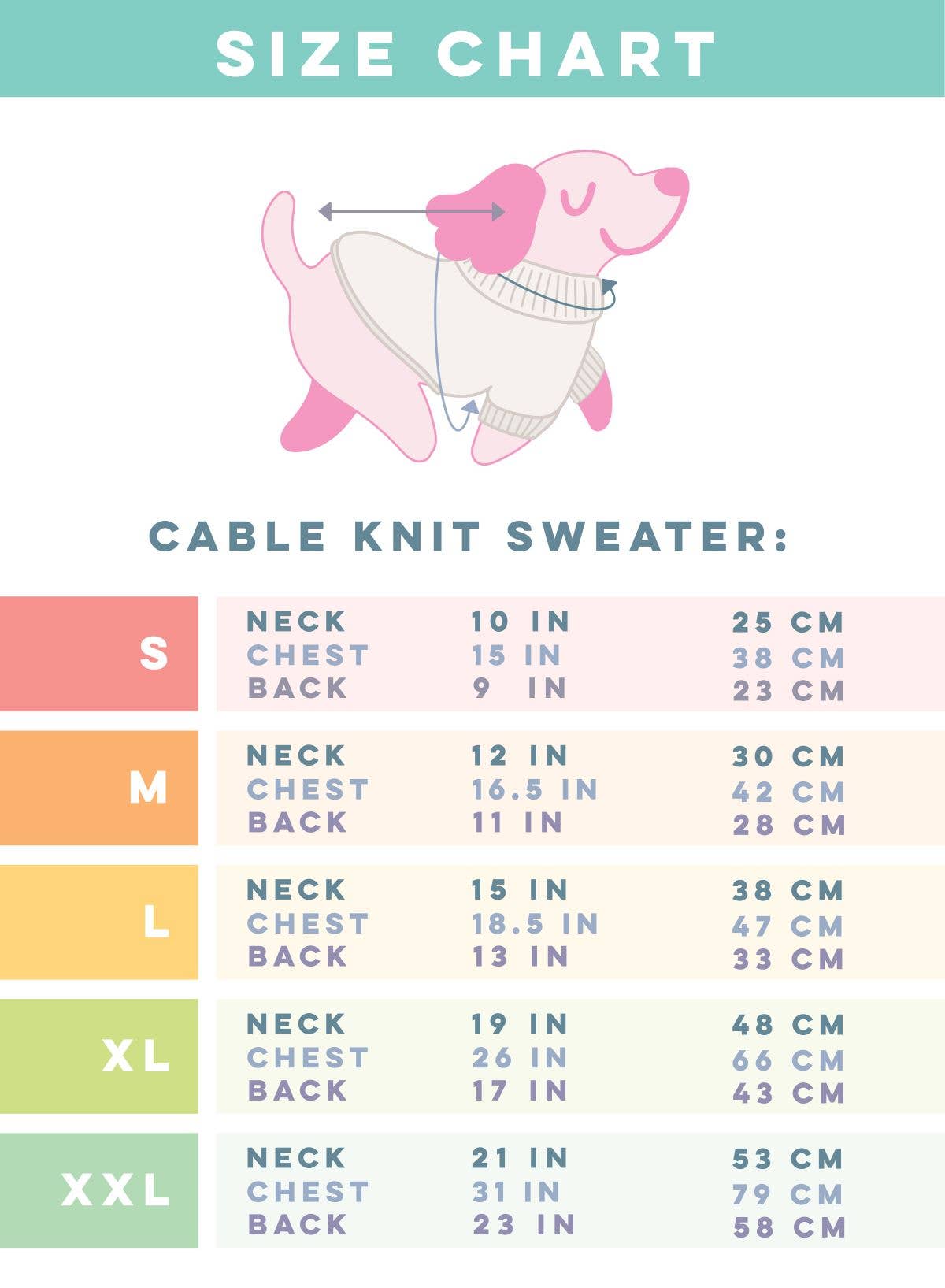 SASSY WOOF - Wholesale Pet Sweater - Dog - Dog Cable Knit Sweater - Pastel