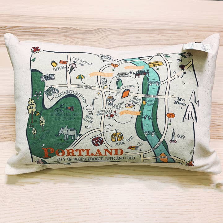 Portland OR decoratieve kussensloop (geen inzetstuk) voor wholesale door Gooseberry Designs