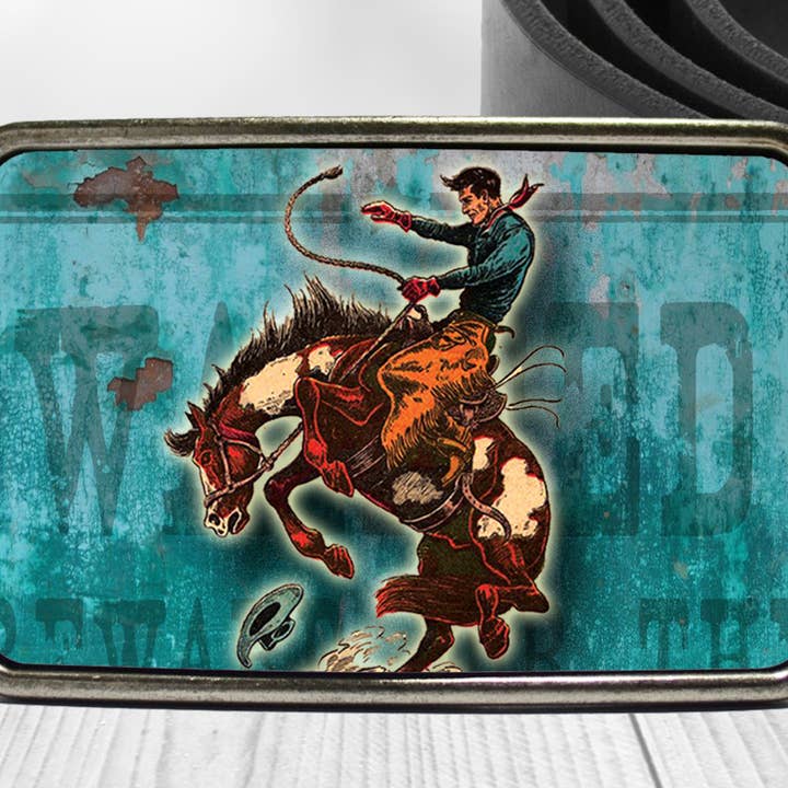 Bungalow Blue Trading Co - Wholesale Belt Buckle - Unisex - Wild West Cowboy Belt Buckle