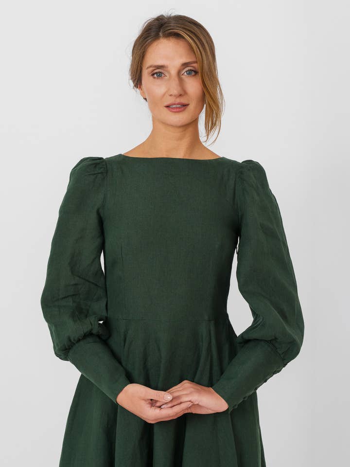 Red Poppy Hawthorn Dress, Long Sleeve for wholesale on Faire41