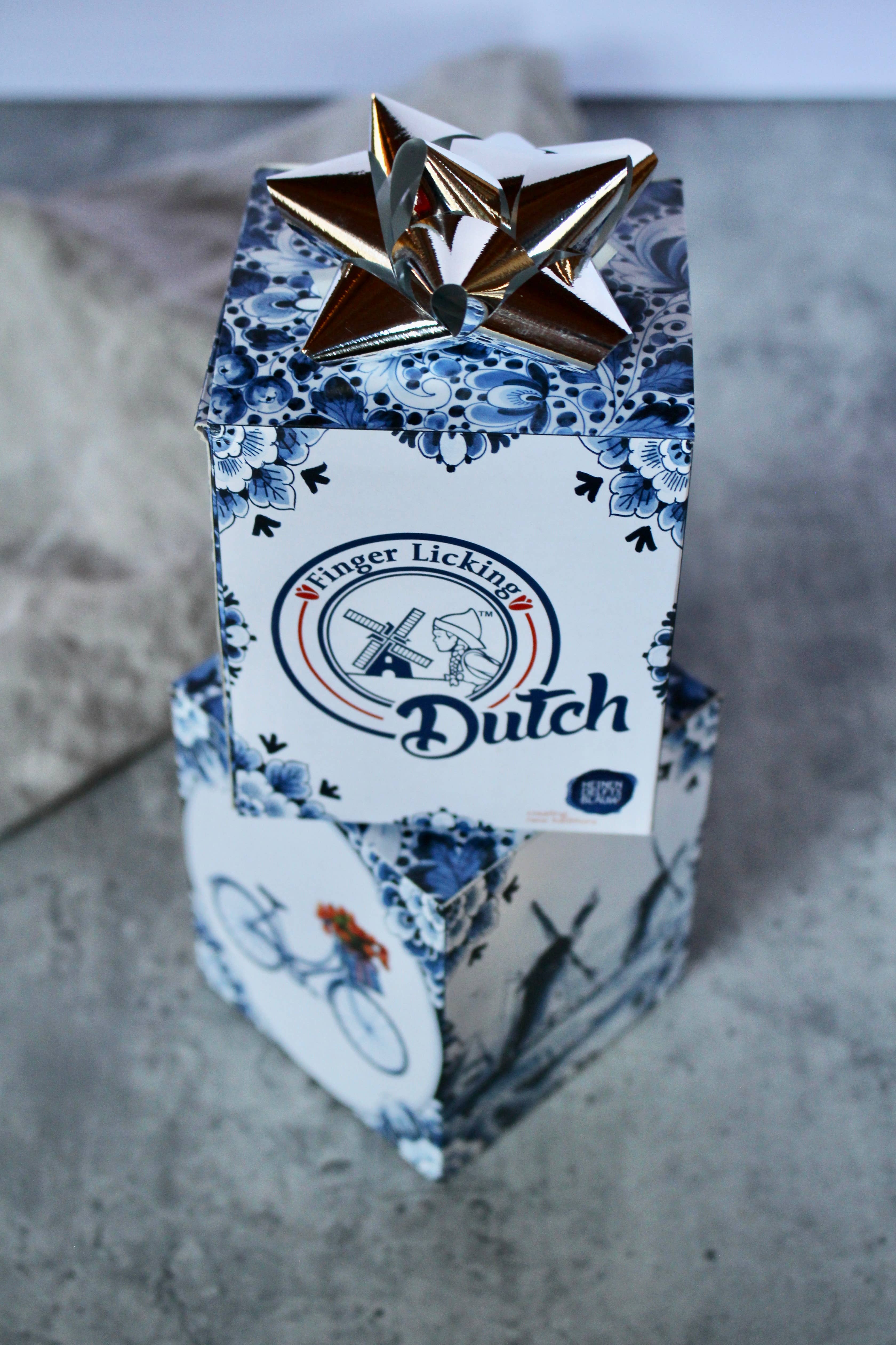 Finger Licking Dutch Stroopwafel Cookies - Wholesale Cookie - Gift Box w/8-Stroopwafel Cookies,(QTY:12) Dutch Delft Blue4