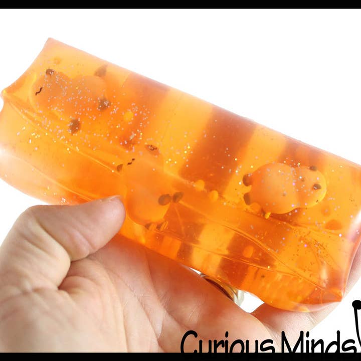 Curious Minds Toys - Vente Jouet mou – enfant et bébé - 1 jouet anti-stress en forme de serpent en tube rempli d'eau, un Capybara géant :5