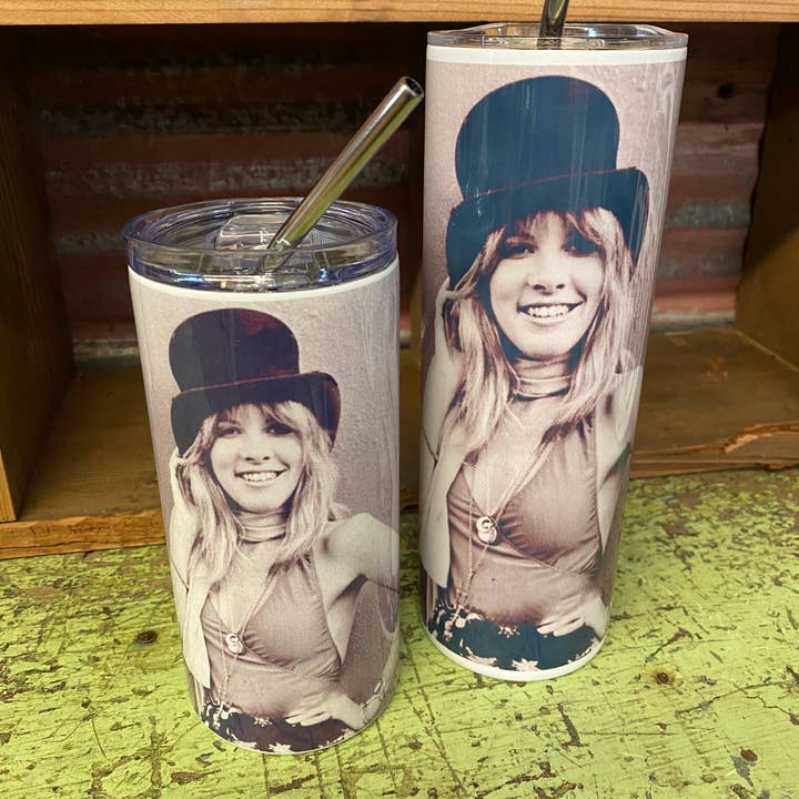 Crooked Halo – wholesale Insulated mug/tumbler – Stevie Nicks Tumbler & Coozie