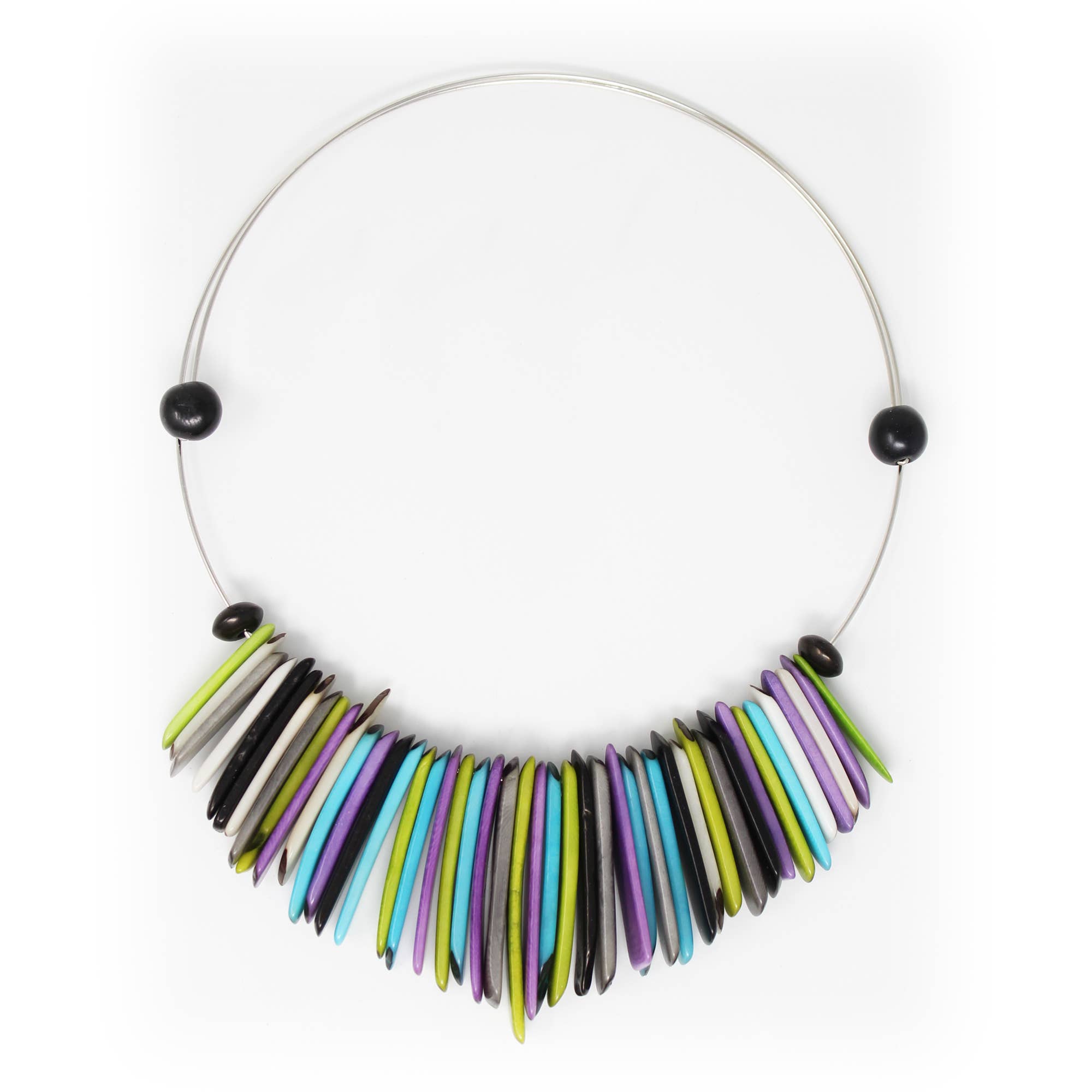 Muichic Natural Jewelry - Wholesale Choker/Collar - Fringe Tagua Choker Handmade Fairtrade Lightweight8