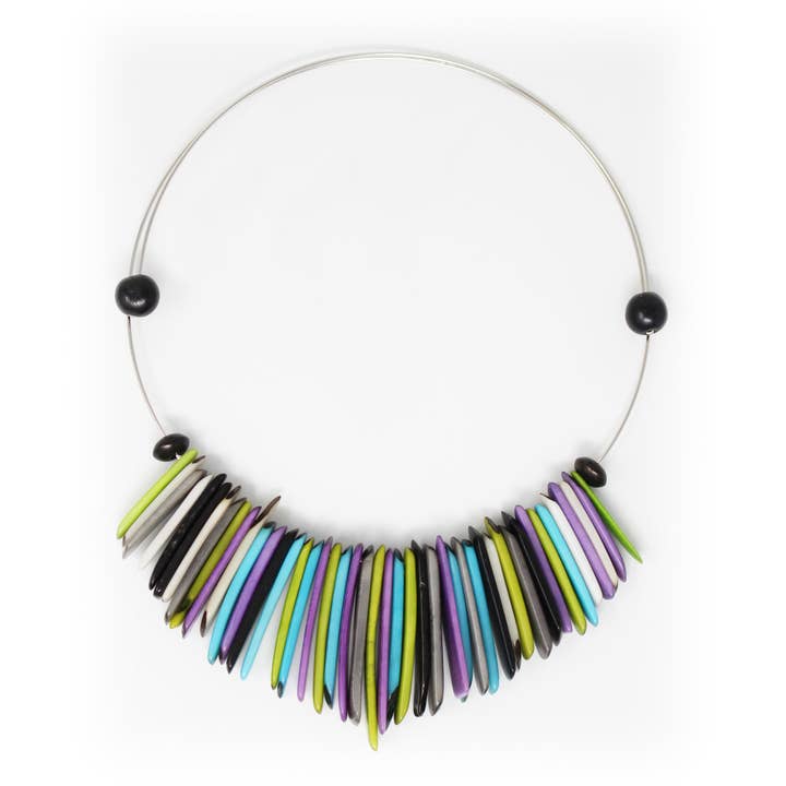 Muichic Natural Jewelry - Wholesale Choker/Collar - Fringe Tagua Choker Handmade Fairtrade Lightweight8