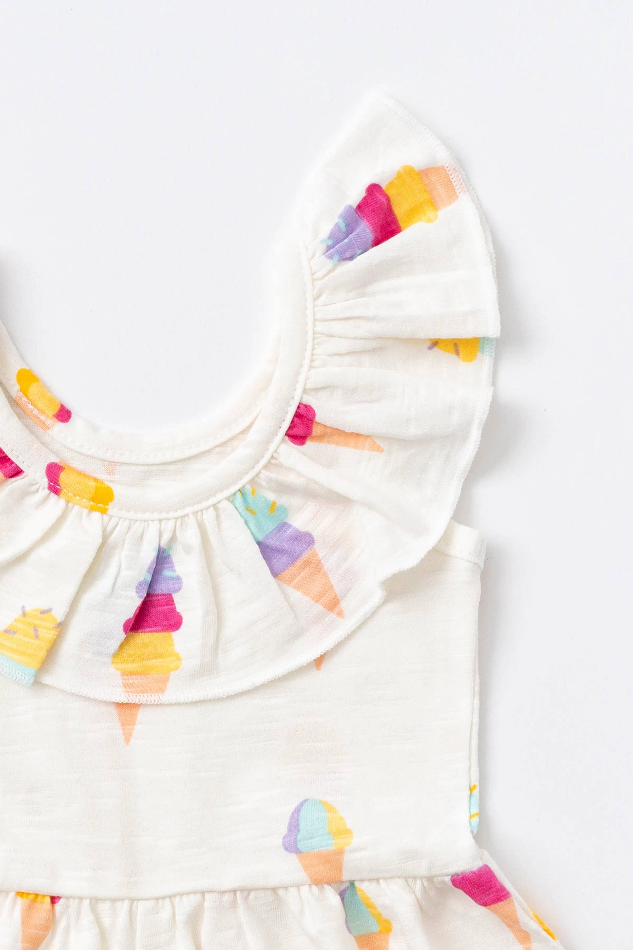 Monica + Andy - Wholesale Jumpsuit - Baby - Flowy Romper_Ice Cream Social4