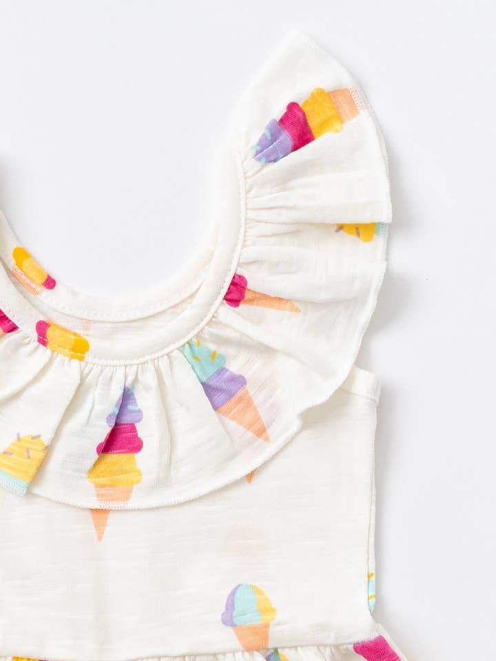Monica + Andy - Wholesale Jumpsuit - Baby - Flowy Romper_Ice Cream Social4