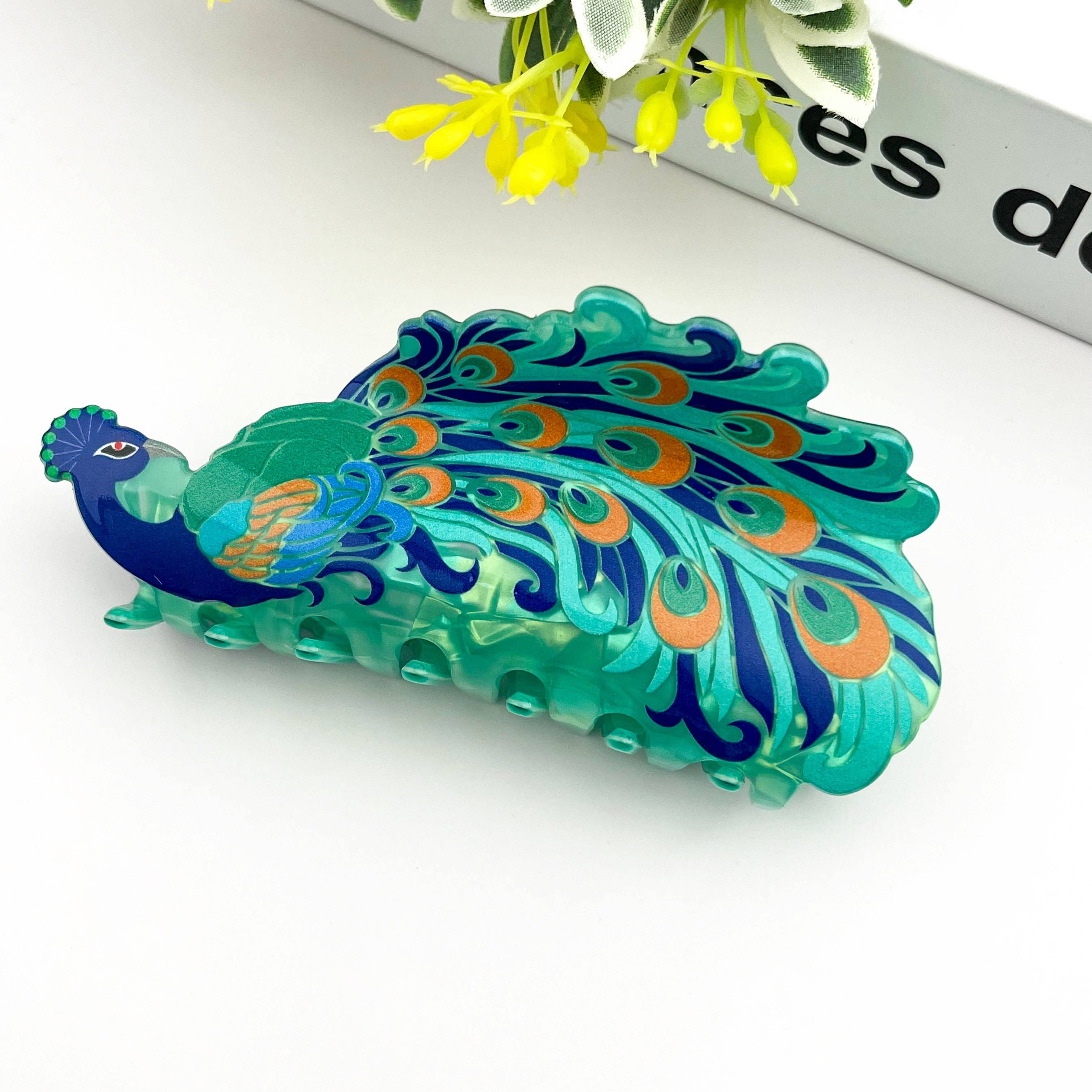TheDivaSoap – wholesale Hårklämma - Dam – Kreativ Mode Påfågel Hårklämma – Djurstil0