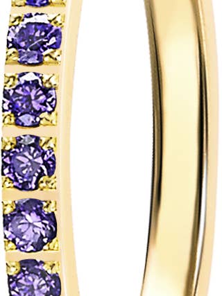 Ultra Violet CZ Ring for wholesale by CAPRICCI