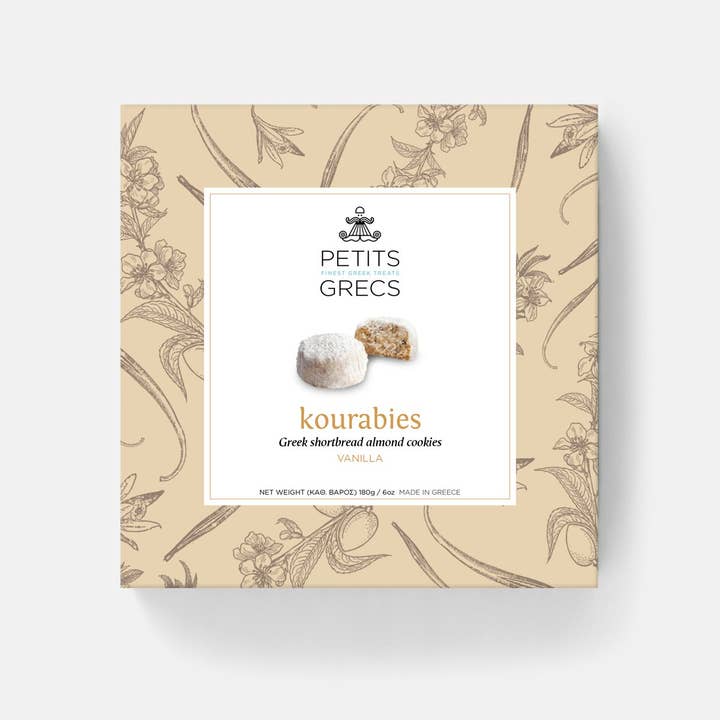 PETITS GRECS P.C. – Großhandel Cookie – Kourabies Vanille - Griechische Mürbegebäck-Kekse