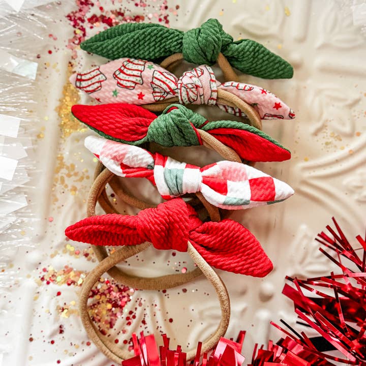 Ruby Red Threads - Wholesale Fashion Headband - Baby - Little Rubies Baby Bows • 5 Options0