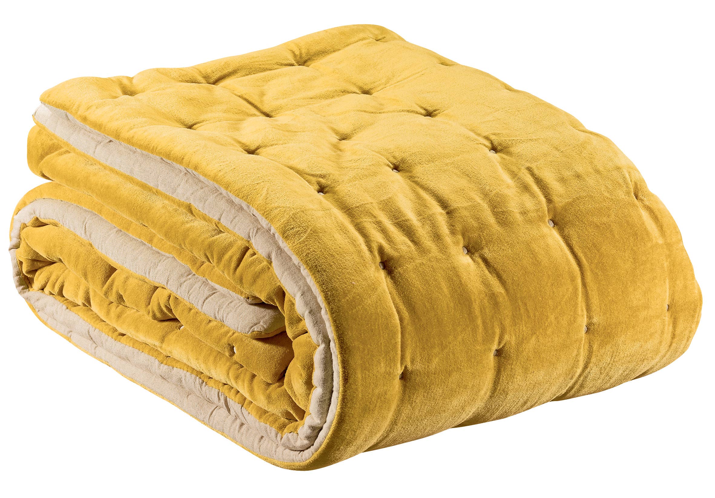 Maison Vivaraise & La Cerise sur le Gâteau – wholesale Prydnadsfilt – Elise pläd med capiton-finish, 240 x 260 cm0