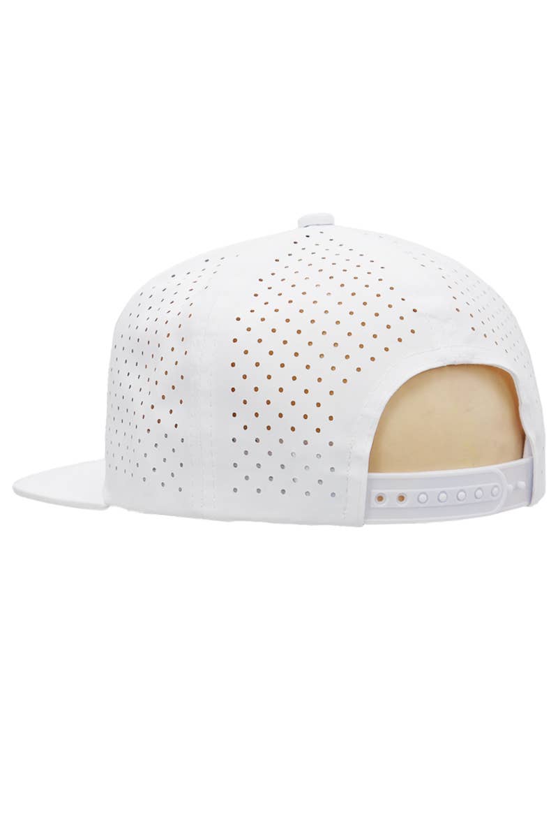 Cap Zone - Wholesale Flat Brim Cap - Unisex - Six Panel Flat Bill Perforated Snapback19