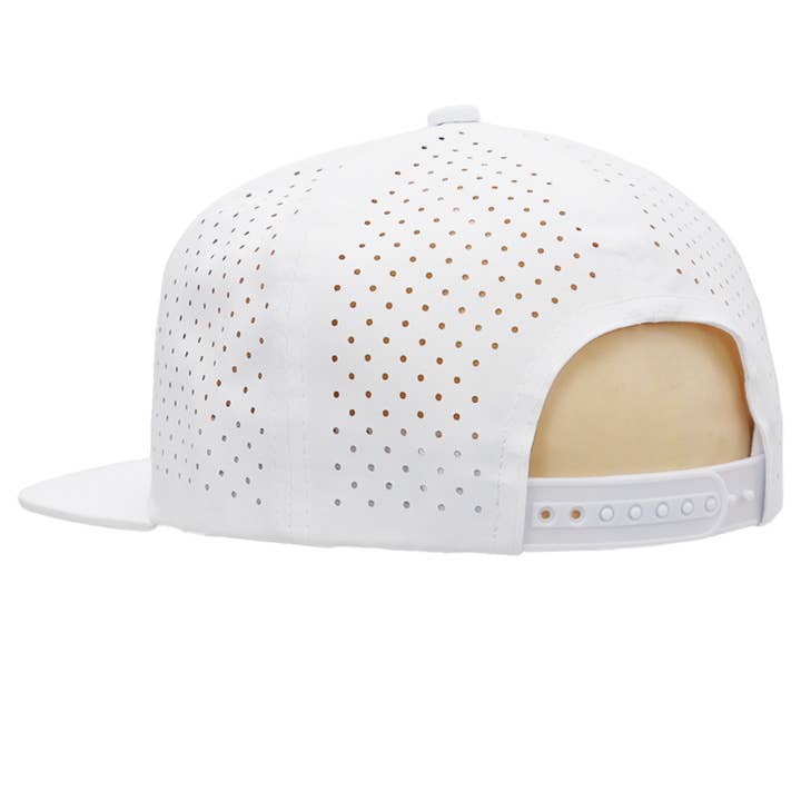 Cap Zone - Wholesale Flat Brim Cap - Unisex - Six Panel Flat Bill Perforated Snapback19
