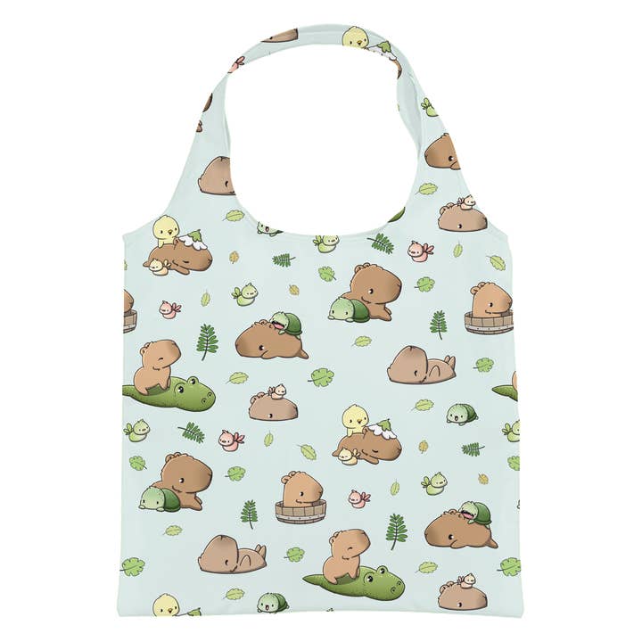 Capybaras | Wiederverwendbare faltbare Einkaufstasche für den Großhandel von CutieSquad