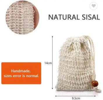 Turnmeyers - Wholesale Soap Pouch/Sack/Bag - Sisal Soap Sack1