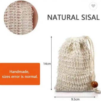 Turnmeyers - Wholesale Soap Pouch/Sack/Bag - Sisal Soap Sack1