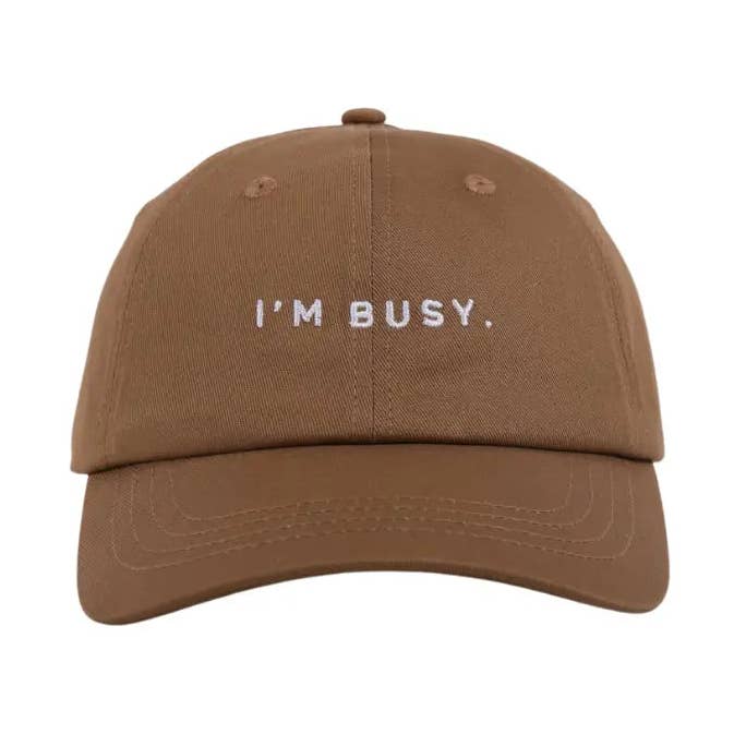 I'm Busy Baseball Cap for wholesale by Nomadique Co