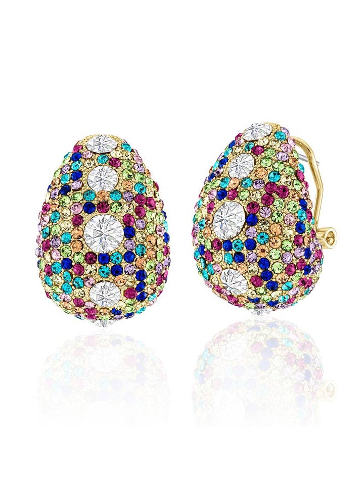 Color Crush Rainbow Hoop Earrings for wholesale by ZAXIE by Stefanie Taylor