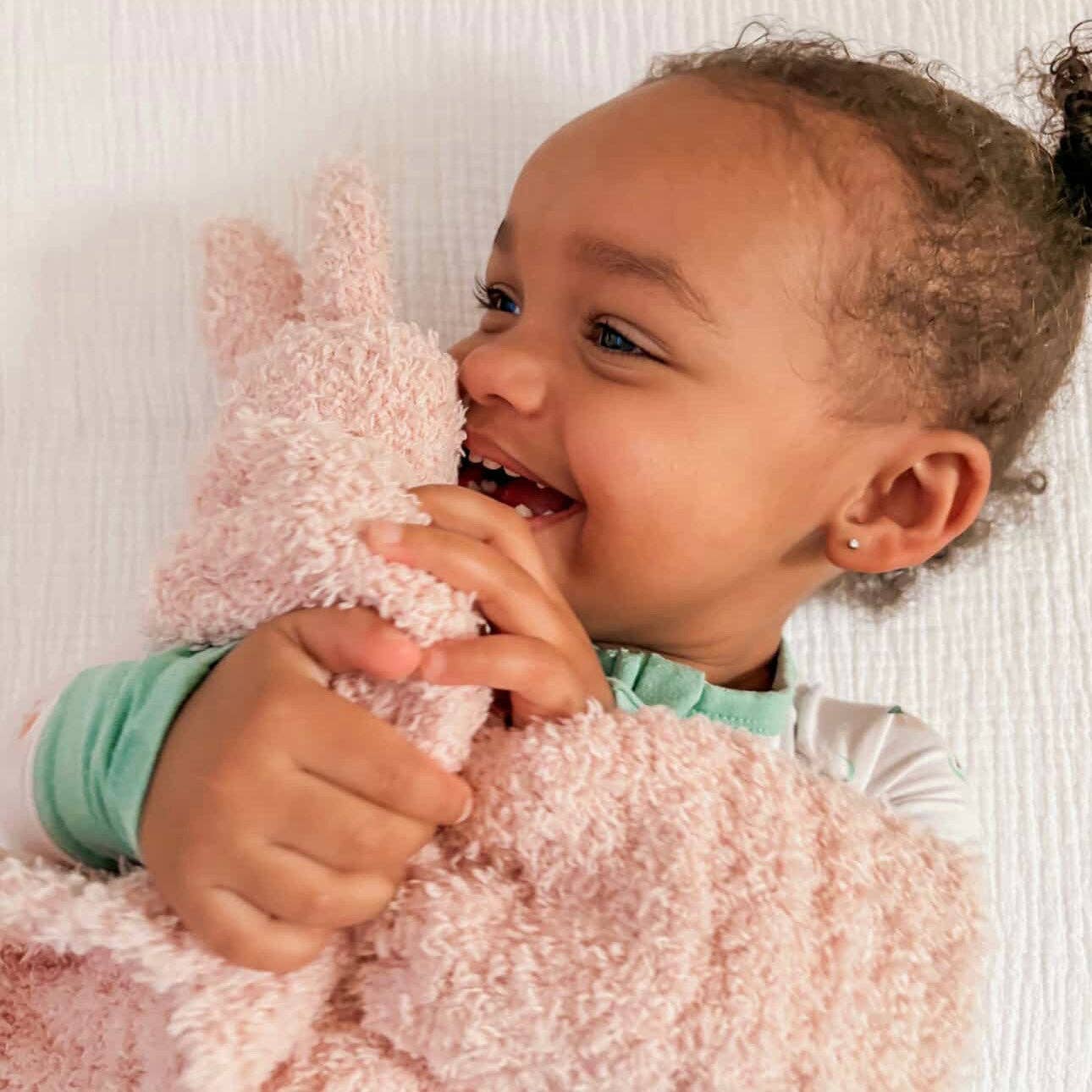 Calla & Friends - Wholesale Security/Cuddle Blanket - Baby - Little Snuggles Lovey - Bunny12