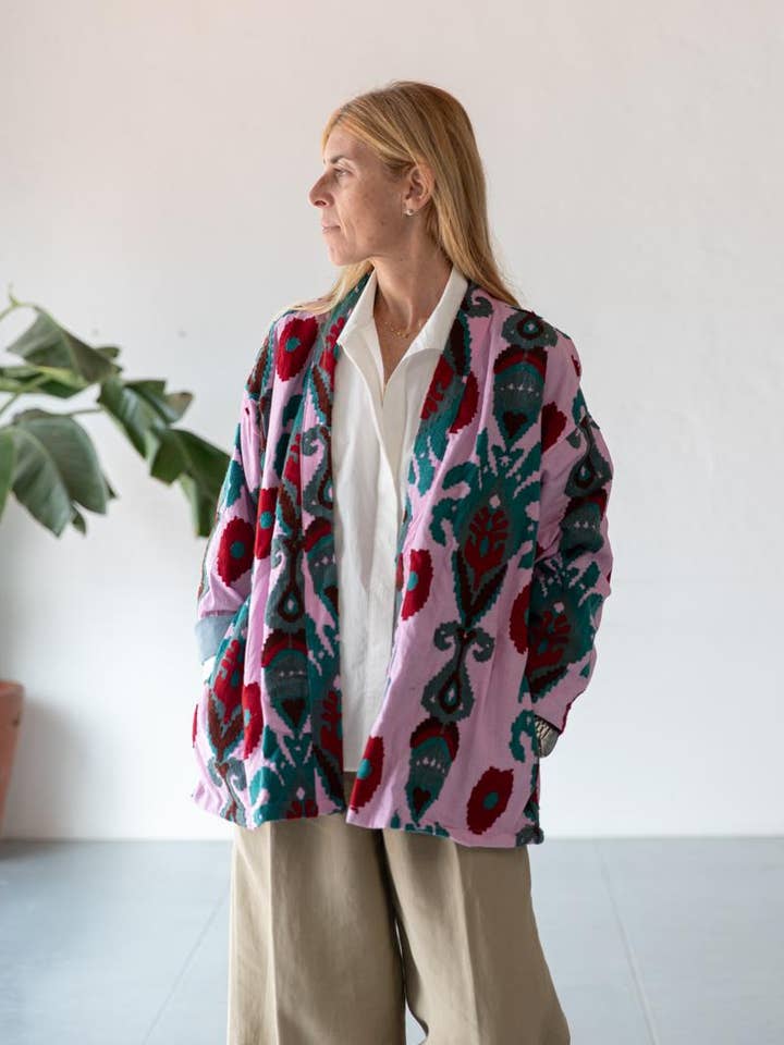 KORT PINK CAPRI KIMONO for engroshandel hos Sanjanaandme