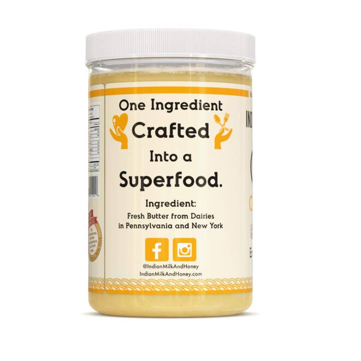 Indian Milk & Honey Co. - Wholesale Butter - Original Ghee Clarified Butter 44 Ounce1