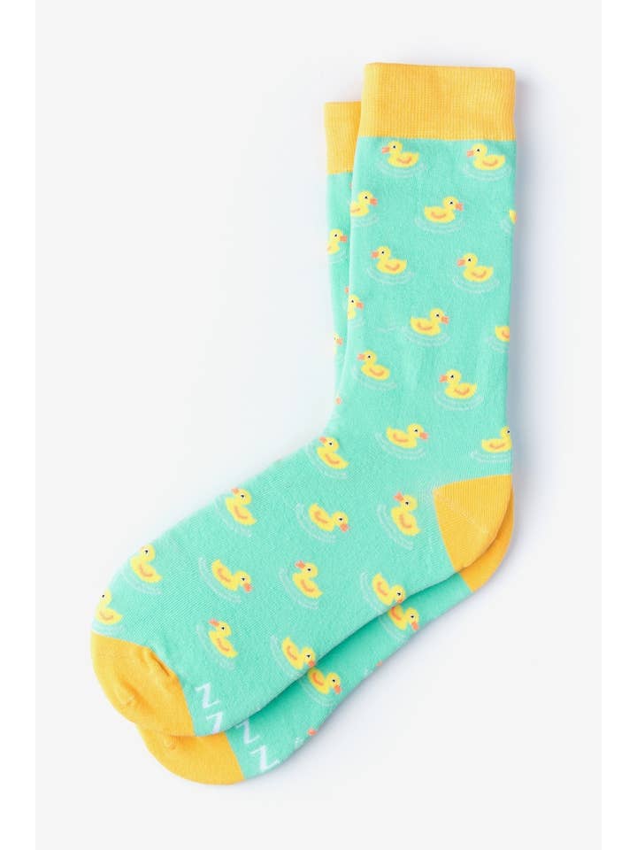 Alynn – Engroshandel Strømper - Herre – Feelin Ducky Sock - Marineblå Carded Bomuld1