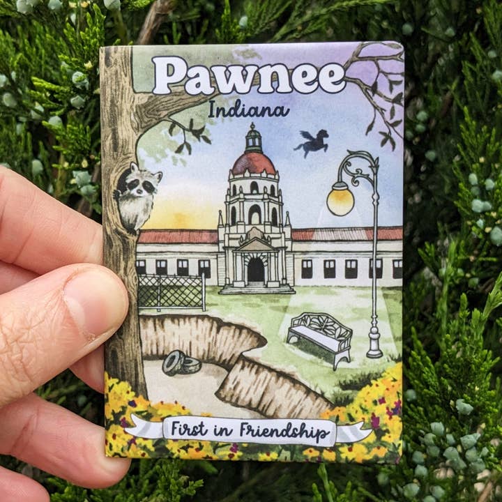 Pawnee, Indiana (Parks & Recreation) Souvenir Magnet for wholesale by Papermill Creative