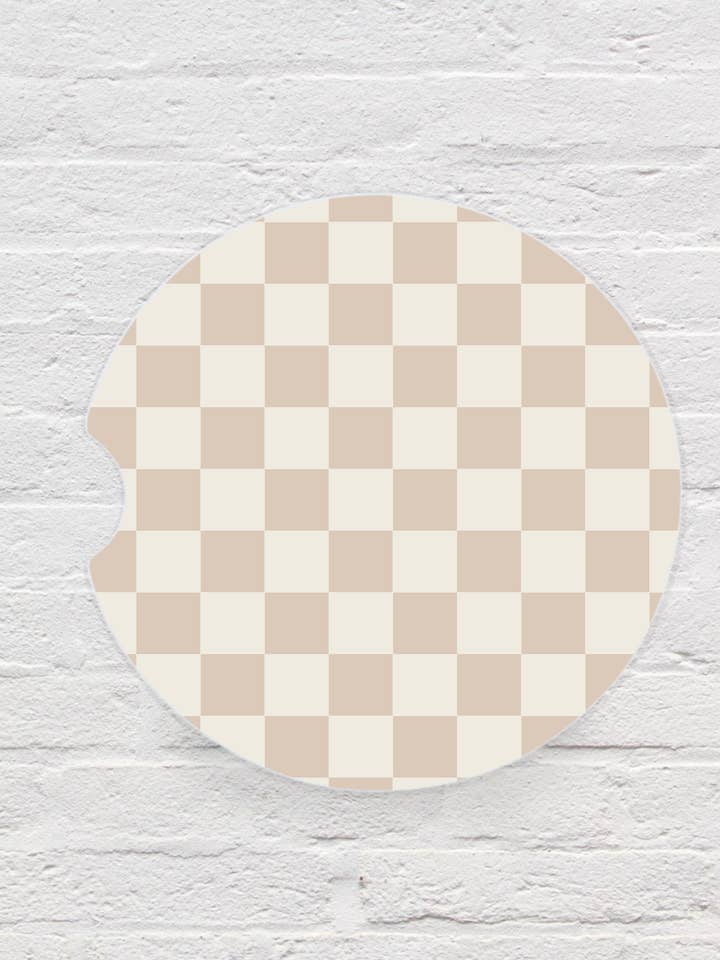 Bräunliches Auto-Untersetzer-Set für den Großhandel von SMR Wholesale