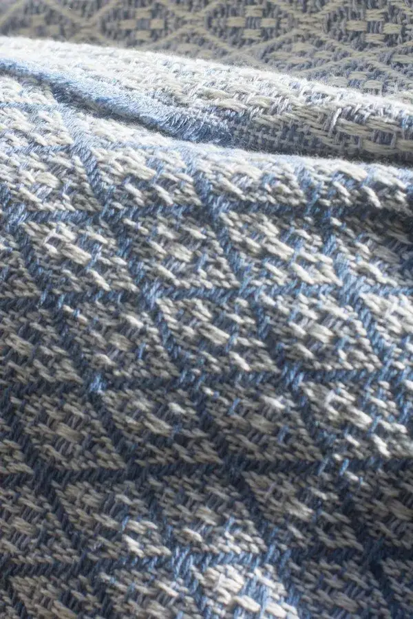 Chicoração - Wholesale Scarf - Women's - 100% Cotton Scarf - Flower Blue Denim1