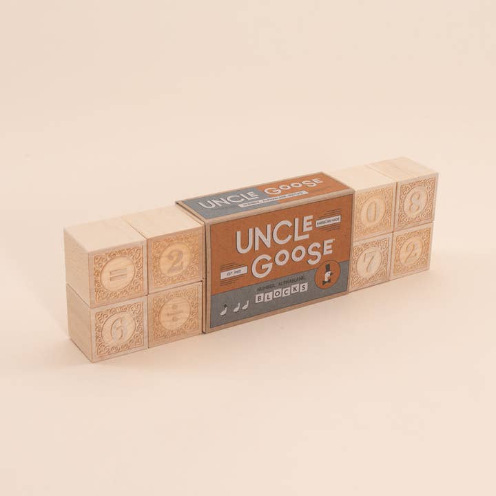 Uncle Goose - Wholesale Blocks - Kids Baby - Uncle Goose Number Alphablank Blocks3
