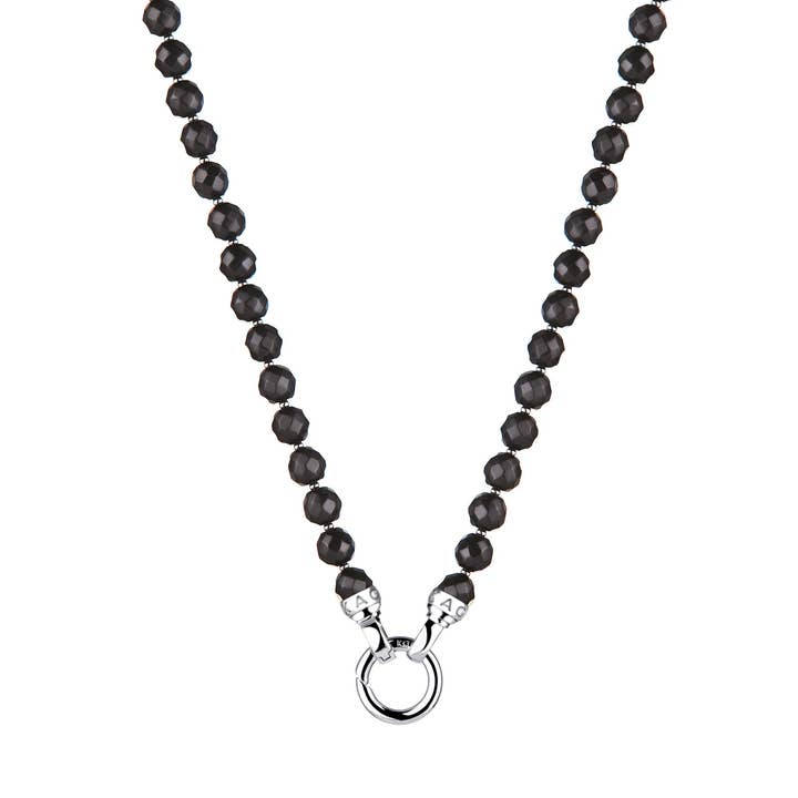 Jet Black Agat Petite Halskæde 88 cm for engroshandel hos KAGI