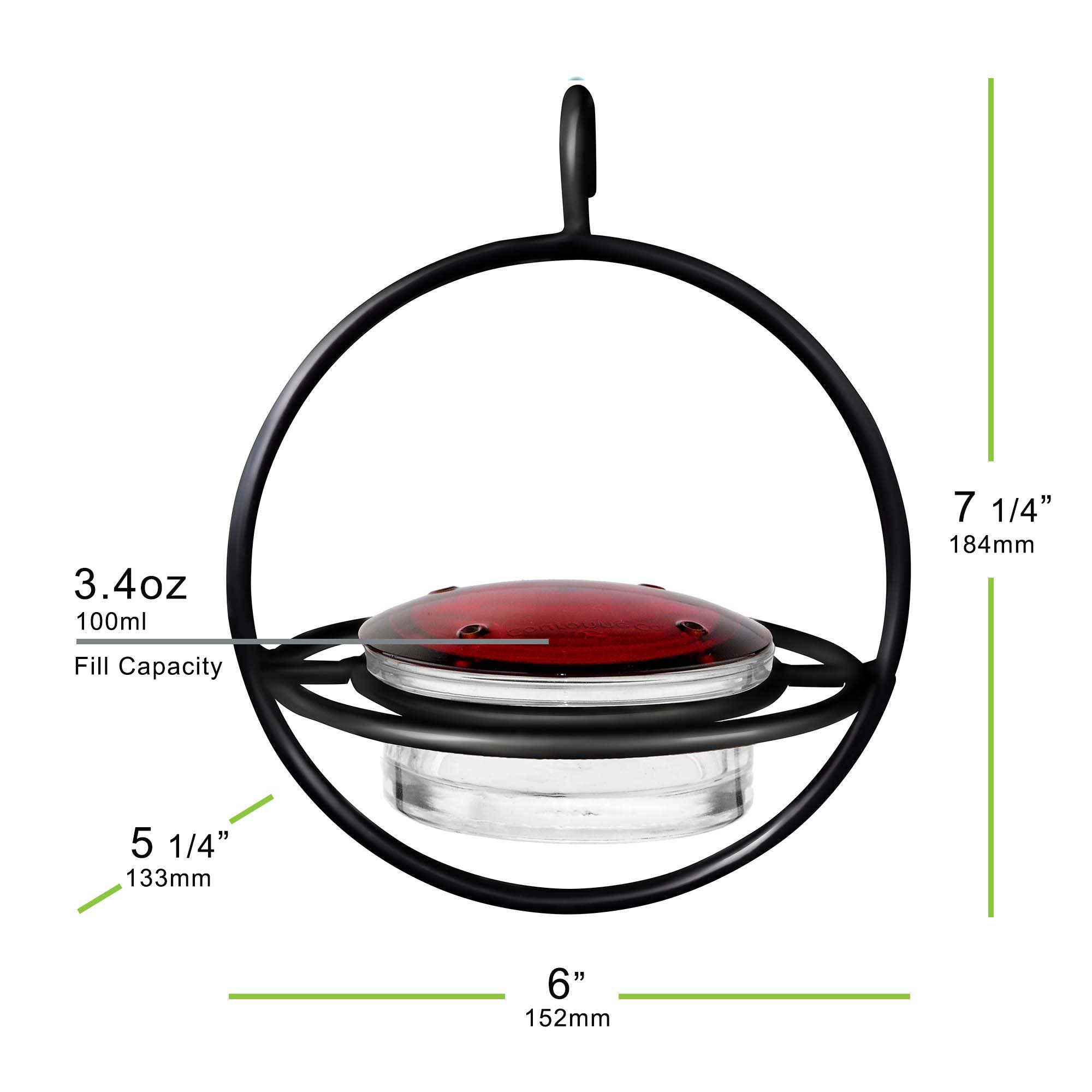 Couronne Co. - Wholesale Bird Feeder - Mosaic Birds Hummble Bold Hummingbird Feeder Black5