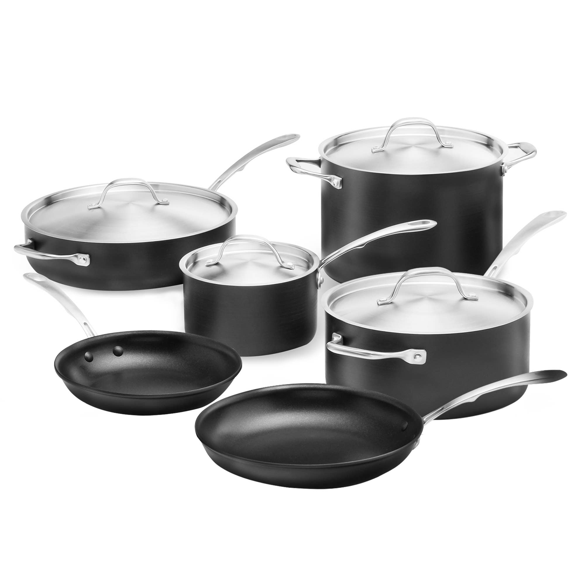 Kitchara - Wholesale Cookware Set - Nonstick Hard-Anodized Cookware Set, 10 Piece1