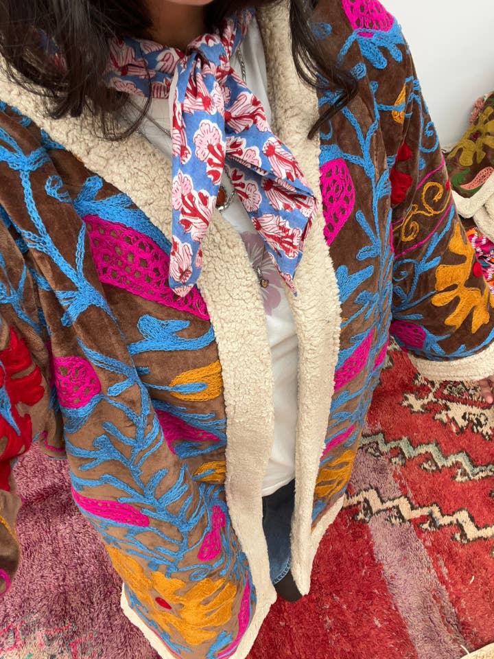 ToutVintage - Wholesale Coat - Women's - Velvet coat teddy brown3